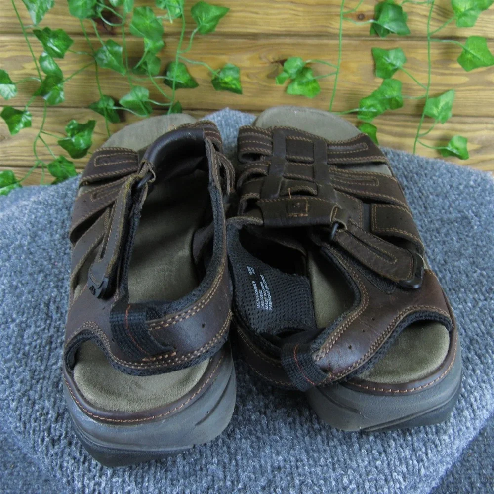 Clarks Men  Fisherman Brown Leather Size‎ 12 Wide  Used 2025